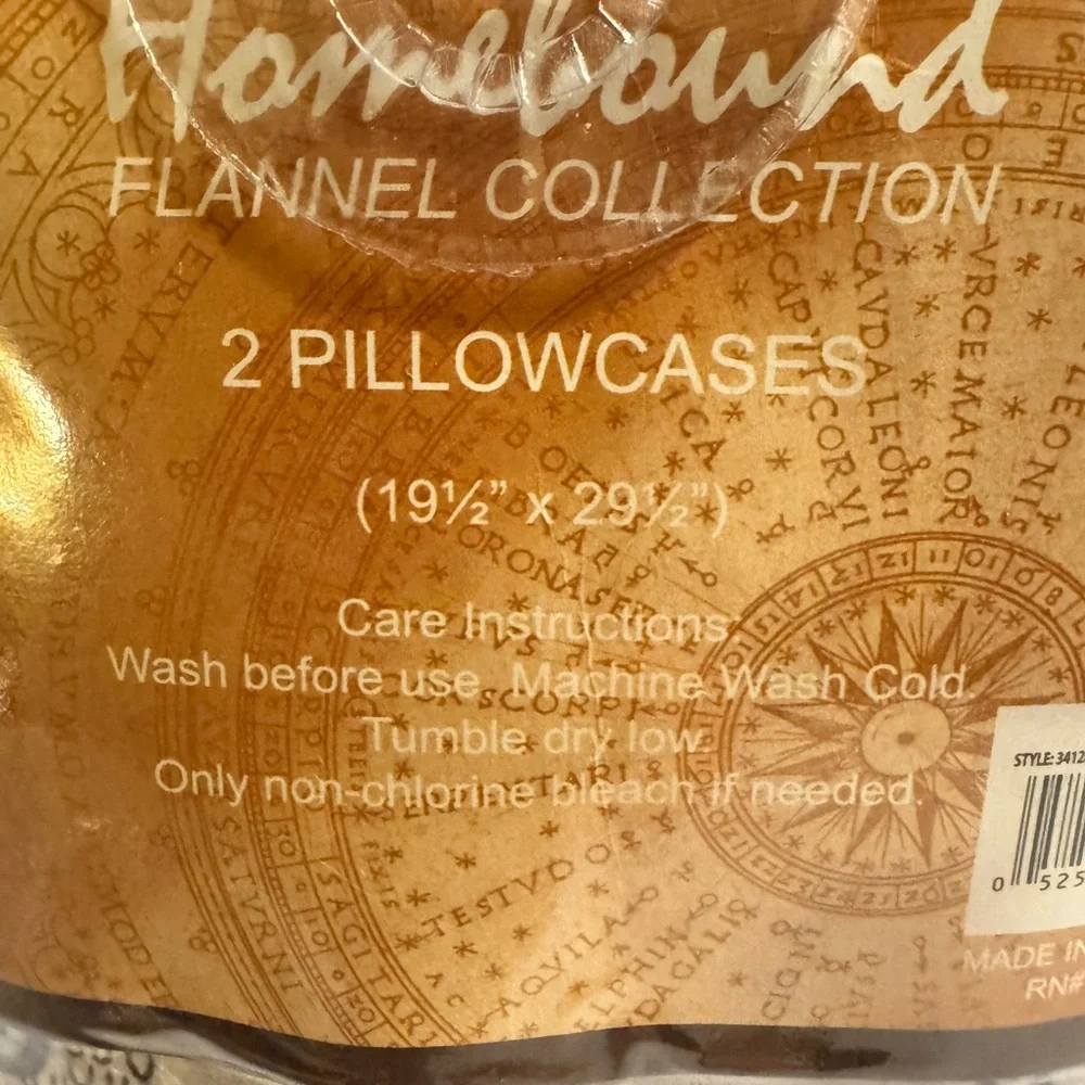 Homebound Flannel Christmas Llama Standard Pillow Cases One Pair New In Package